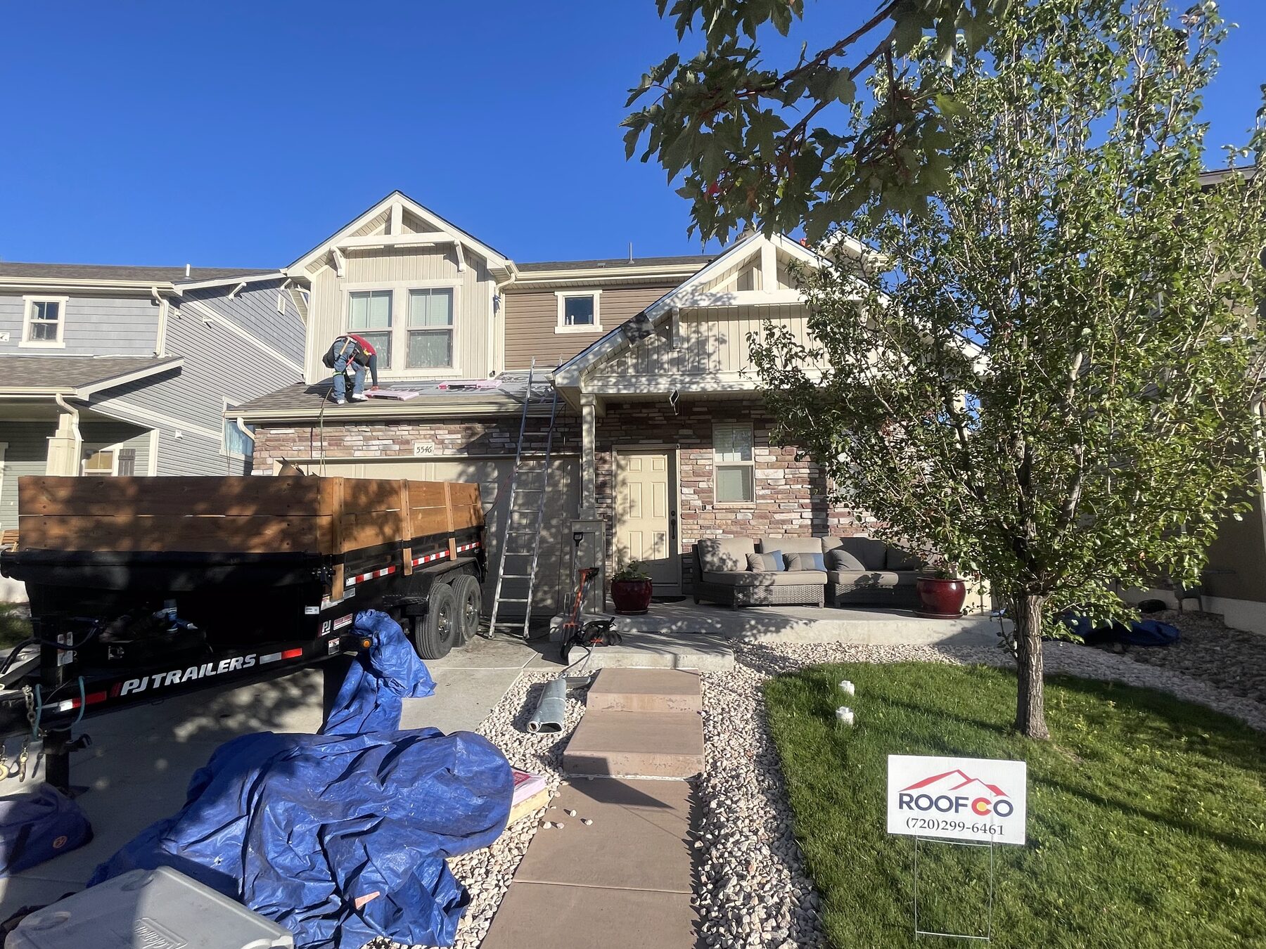 Roofco residential roof replacement, Front Range Colorado