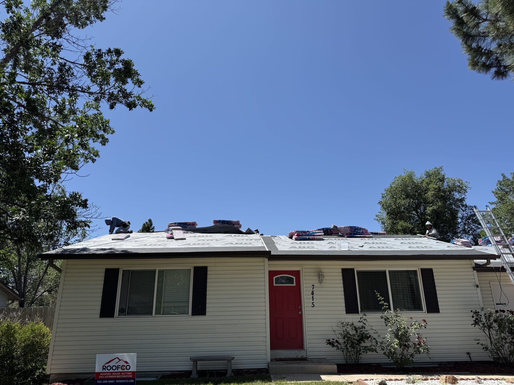 New asphalt shingle roof on a Denver-area home
