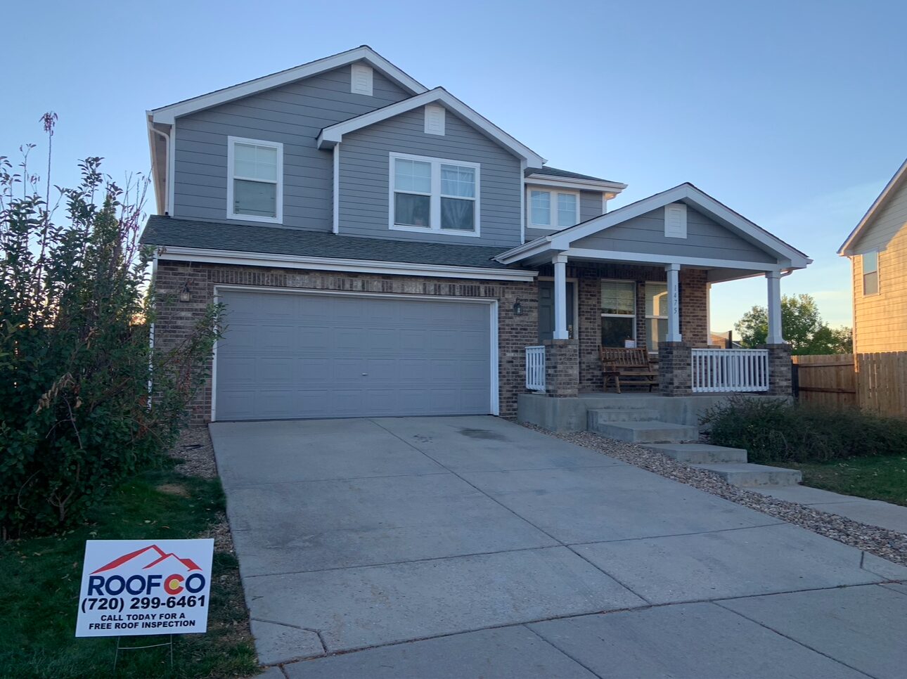 Roofco residential job site, Denver Colorado
